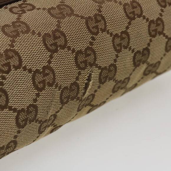 GUCCI GG Canvas Shoulder Bag Beige - Picture 8 of 13